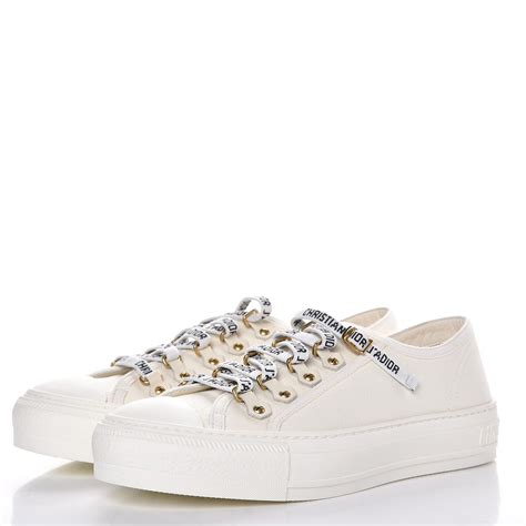 dior sneakers wit|christian dior white canvas sneakers.